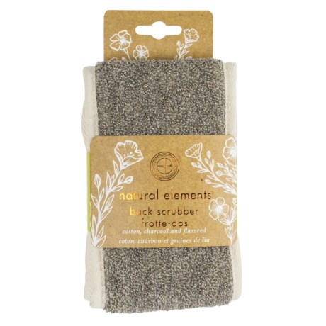 Natural Elements Cotton and Flax Back Scrubber