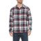 Industry Supply Co Red Check Flannel Woven Shirt - Long Sleeve (For Men)