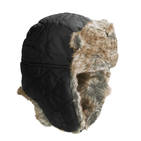 Jacob Ash Attakid Quilted Aviator Hat - Faux Fur (For Kids)