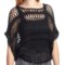 True Grit Open Weave Poncho - Short Sleeve (For Women)