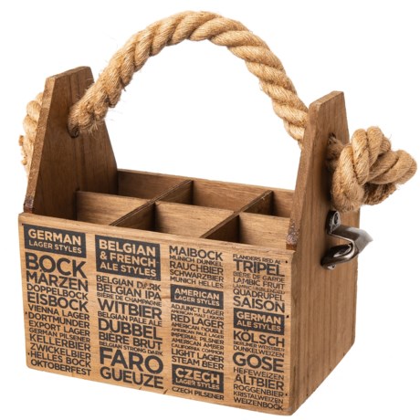 BLKSMITH Rope Handle Beer Crate - 6-Pack
