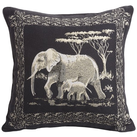 Commonwealth Home Fashions Safari Tapestry Decorative Pillow - 15x15"