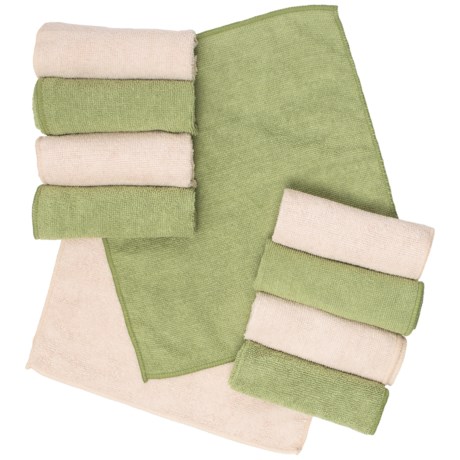 Bamboo Naturals Microfiber Cleaning Washcloths - 10-Pack