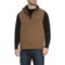 Coleman Twill Sherpa Fleece Vest - Full Zip (For Men)