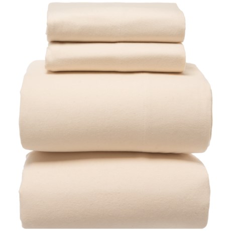 Bambeco Ivory Organic Cotton Flannel Sheet Set - Full