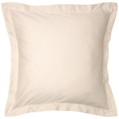 Bambeco Ivory Organic Cotton Sateen Pillow Sham - Euro, 500 TC