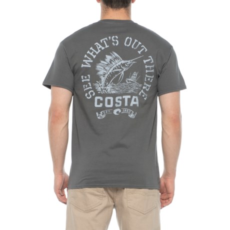 Costa Charcoal High Tide T-Shirt - Short Sleeve (For Men)