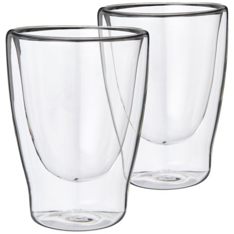 Circle Glass Double-Wall Insulated Glasses - Set of 2, 10.1 oz.