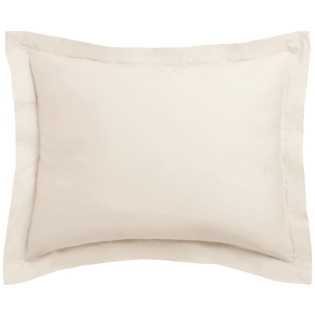 Coyuchi Organic Cotton Sateen Undyed Pillow Sham - King, 300 TC