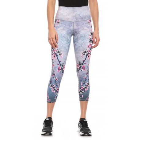 Evolution and Creation Earth Blossoms Print Capris (For Women)