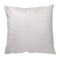 THRO Metallic Embroidered White Velvet Pillow - 24x24”, Feathers