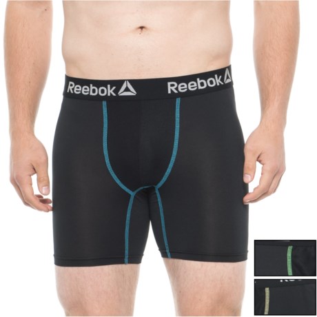 Reebok Black-Black-Black Core-Performance Boxer Briefs - 3-Pack (For Men)