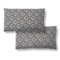 Spencer Diamond Chenille Charcoal Throw Pillow - 2-Pack, 14x24”
