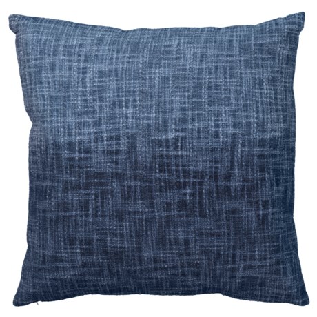Saro Navy Blue Down-Filled Pillow - 20x20”, Feather Fill