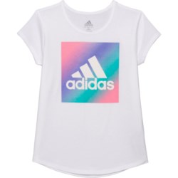 adidas Big Girls Box Badge of Sport T-Shirt - Short Sleeve
