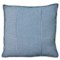 Sheffield Home Railroad Stripe and Whipstitch Navy Throw Pillow - 20x20”, Feathers