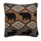 Newport Lodge Pattern Mineral Throw Pillow - 18x18”, Feathers
