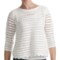 August Silk Hybrid Open Knit Shirt - Decorative Back Zipper, 3/4 Sleeve (For Women)