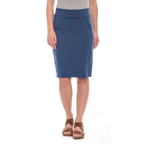 Toad&Co Indigo Thin Stripe Transita Skirt - UPF 40+, 21” (For Women)