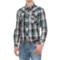 Rock & Roll Cowboy Crinkle Overdyed Plaid Shirt - Snap Front, Long Sleeve (For Men)