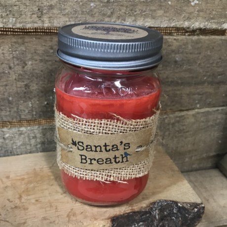 UnCommon Scents Santa’s Breath Mason Jar Soy Candle - 16 oz.