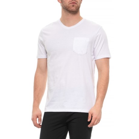 Pure & Simple Shirt with Pocket - V-Neck, Short Sleeve (For Men)