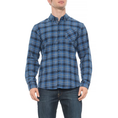 MBX Blue Yarn-Dyed Multi-Plaid Shirt - Long Sleeve (For Men)