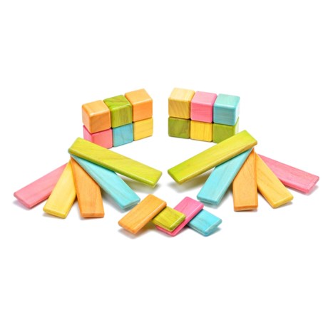 tegu Tints Discovery Magnetic Wooden Blocks Set - 26-Piece