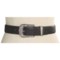 Roper Ostrich Print Belt - Leather (For Women)