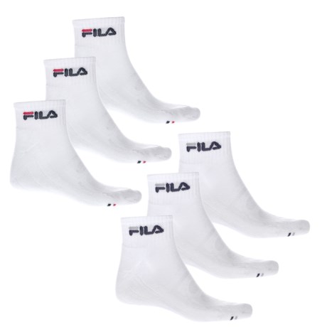 Fila Aerated Mesh Cushion Socks - 6-Pack, Quarter Crew (For Men)