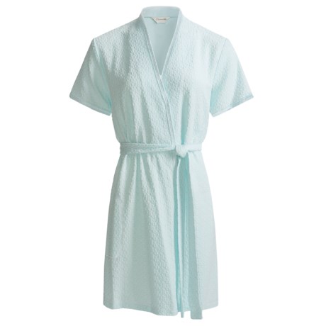 Great lightweight short-sleeved robe - Review of Diamond Tea Textured