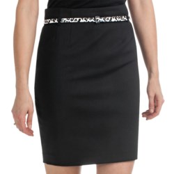 Amanda + Chelsea Straight Skirt - Faux-Leopard Belt (For Women)