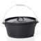 Old Mountain Flat Bottom Cast Iron Dutch Oven with Flanged Lid - 8 qt.