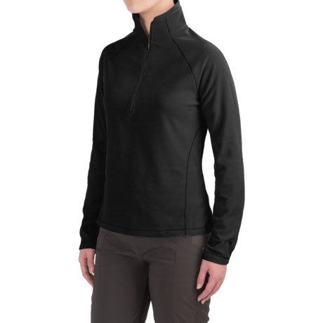 White Sierra Alpha Beta Fleece Shirt - Zip Neck, Long Sleeve (For Women)