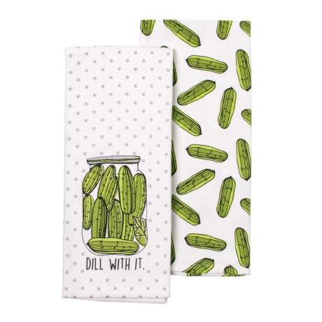 EnVogue Dill With It Kitchen Towels - Set of 2, 18x28”