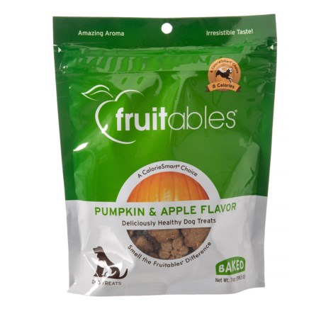 Fruitables Pumpkin and Apple Dog Treats - 8-Pack of 7 oz. Bags