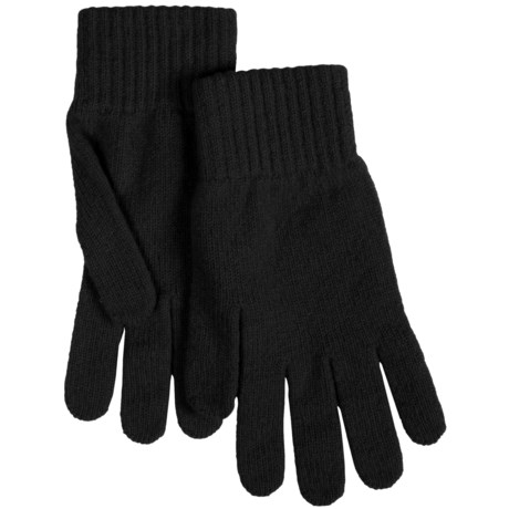 Johnstons of Elgin Lambswool Knit Gloves (For Women)