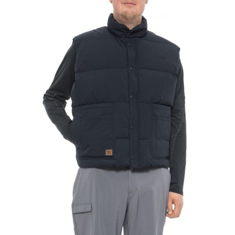 Schott NYC Down Filled Vest with Patch Pockets - Insulated (For Big and Tall Men)