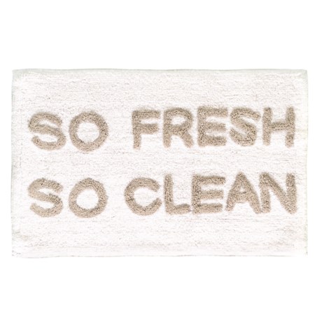 Madison White-Cloud So Fresh So Clean Bath Rug