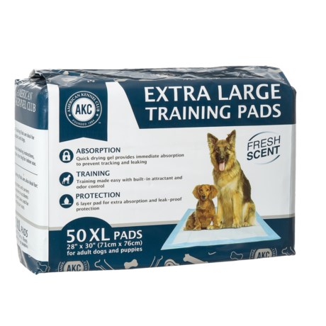 AKC Extra Large Puppy Training Pads - 50-Pack