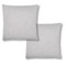 Rodeo Home Linen Look Silver Throw Pillows - 2-Pack, 20x20”, Feathers