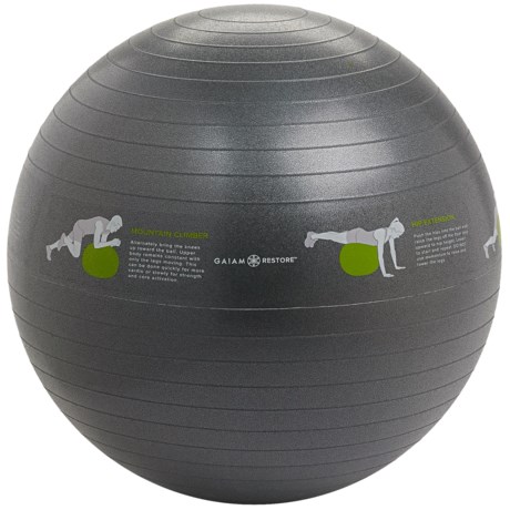 Gaiam Restore Self-Guided Stability Ball - 65cm