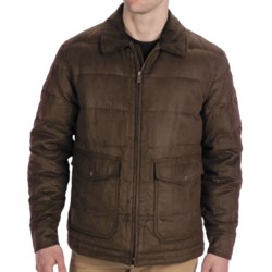 Rainforest Quilted Bomber Down Jacket - Microsuede Twill, Insulated (For Men)