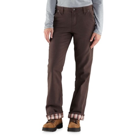 Carhartt Flannel-Lined Fulton Pants - Relaxed Fit, Factory 2nds (For Women)