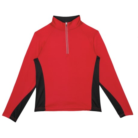 Obermeyer Red Baker 75 Weight Ultrastretch Base Layer Top - Zip Neck (For Big Boys)