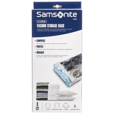 Samsonite Large Vacuum Storage Bags - 3-Pack