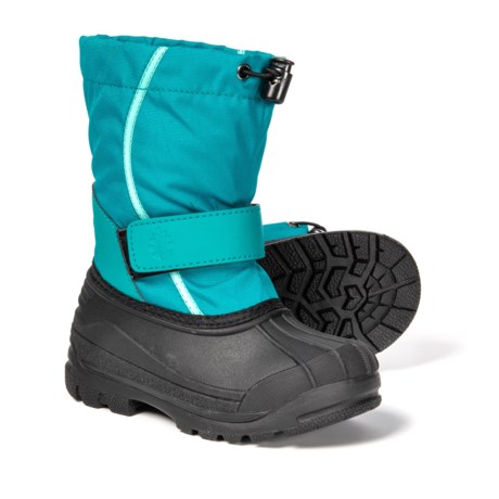 Oaki Teal and Mint Touch-Fasten Pac Boots - Waterproof, Insulated (For Girls)