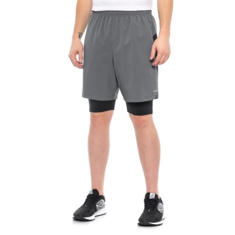 Hind Stretch Woven Shorts - Built-In Liner, 7” (For Men)