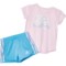 adidas Toddler Girls C Graphic T-Shirt and Three-Stripe Woven Shorts Set - Short Sleeve