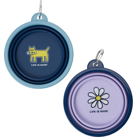 Life is Good® Collapsible Travel Pet Bowls - 2-Pack, 34 oz.